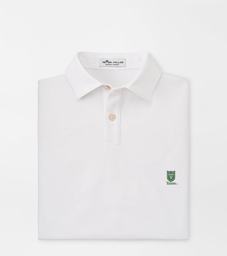 Tulane Youth Solid Performance Jersey Polo image number 1