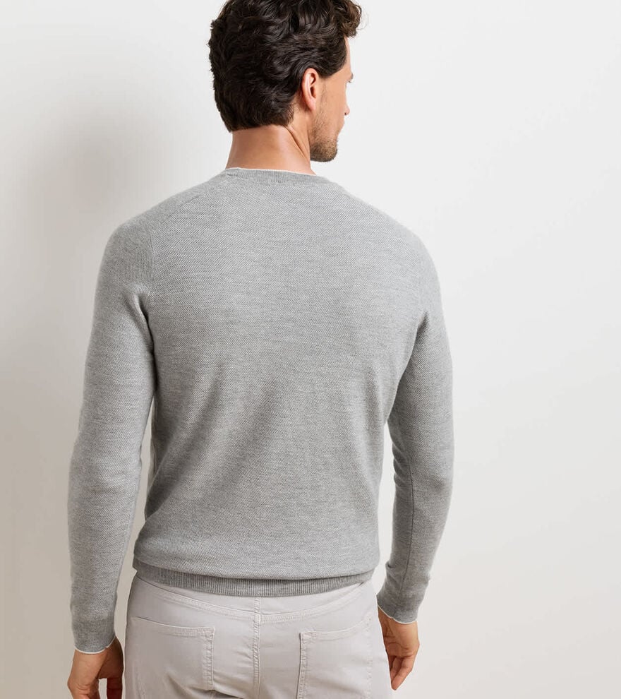 Voyager Cashmere-Silk Saddle Shoulder Crew image number 3