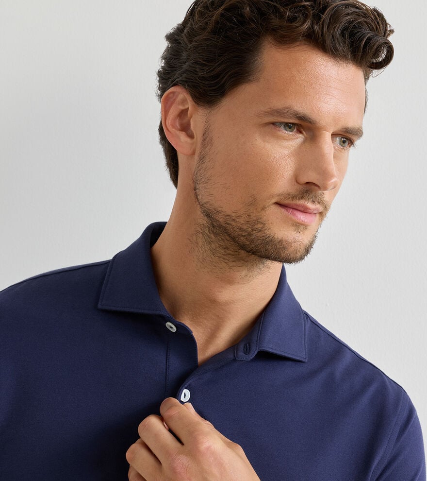 Albatross Cotton-Blend Piqu&eacute; Polo image number 5