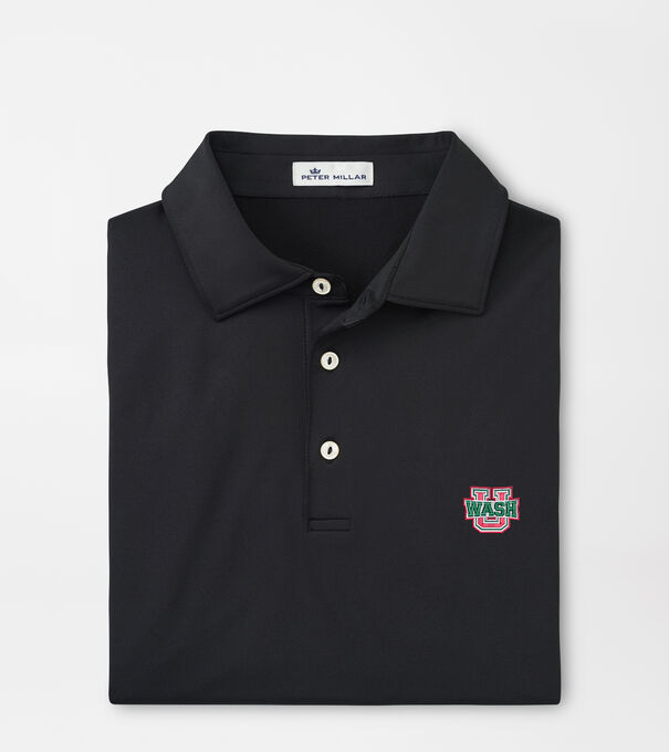 Washington St. Louis Solid Performance Jersey Polo (Sean Self Collar)