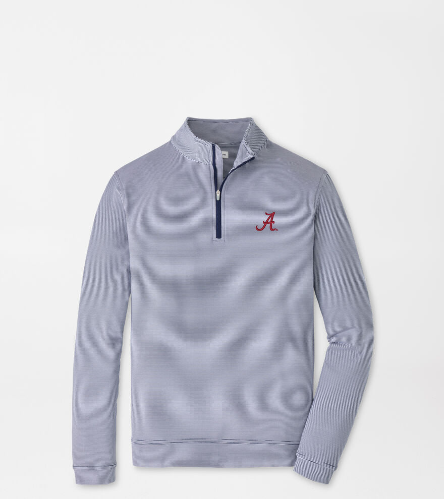 Alabama Perth Sugar Stripe Performance Quarter-Zip image number 1