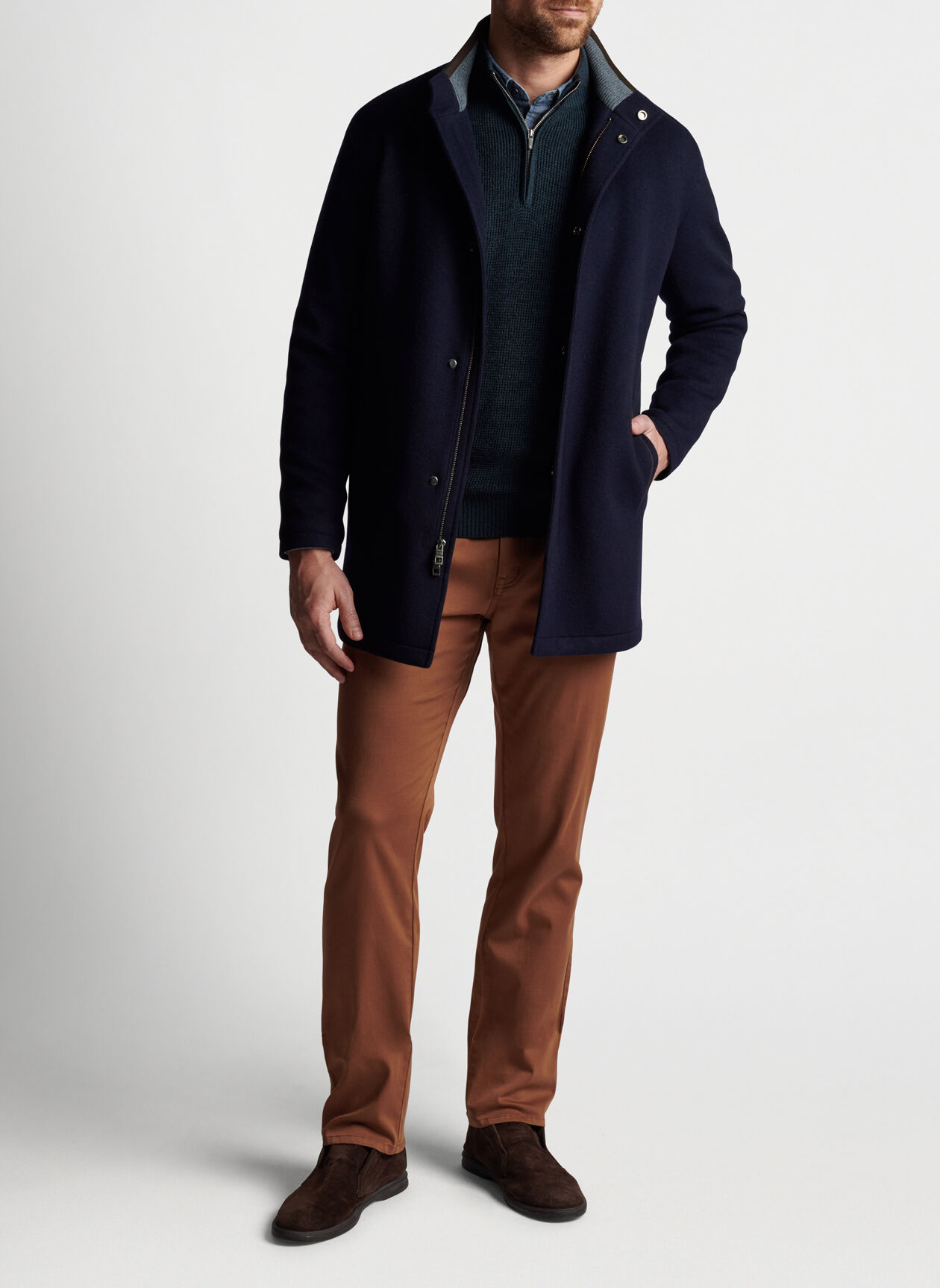 Crown Flex Fleece City Coat | Peter Millar