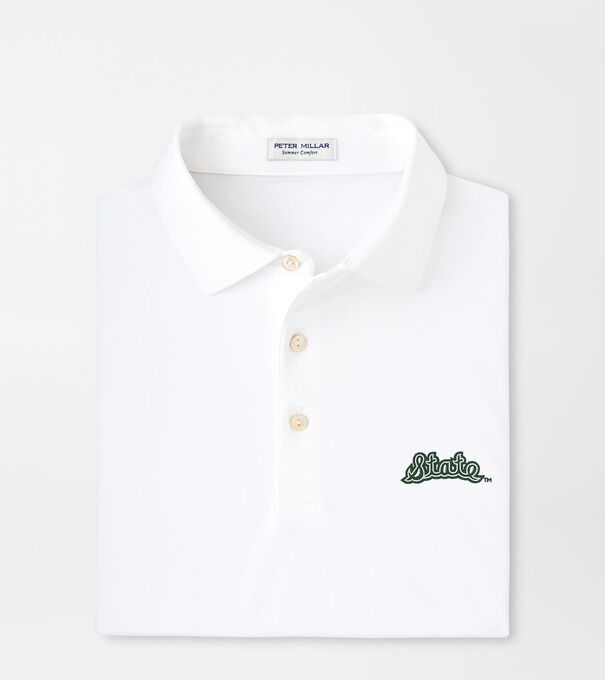 Michigan State Vault Solid Performance Jersey Polo