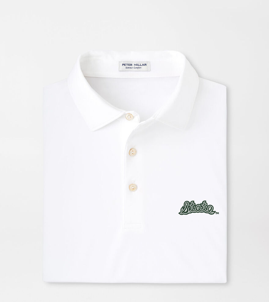 Michigan State Vault Solid Performance Jersey Polo image number 1