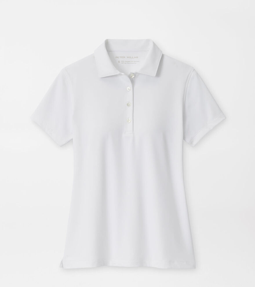 Women's Short Sleeve Button Polo image number 1