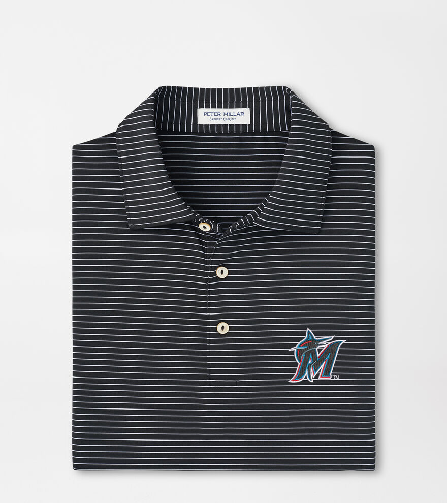 Miami Marlins Hemlock Performance Jersey Polo image number 1