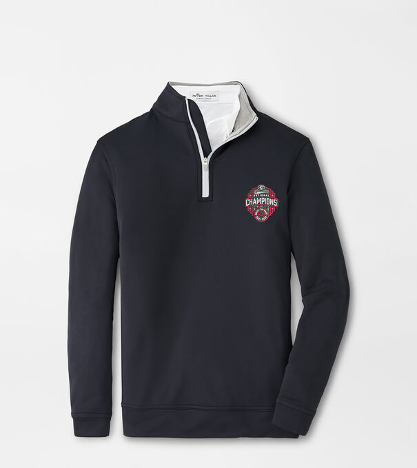 Georgia National Champion Youth Stretch Loop Terry Quarter-Zip