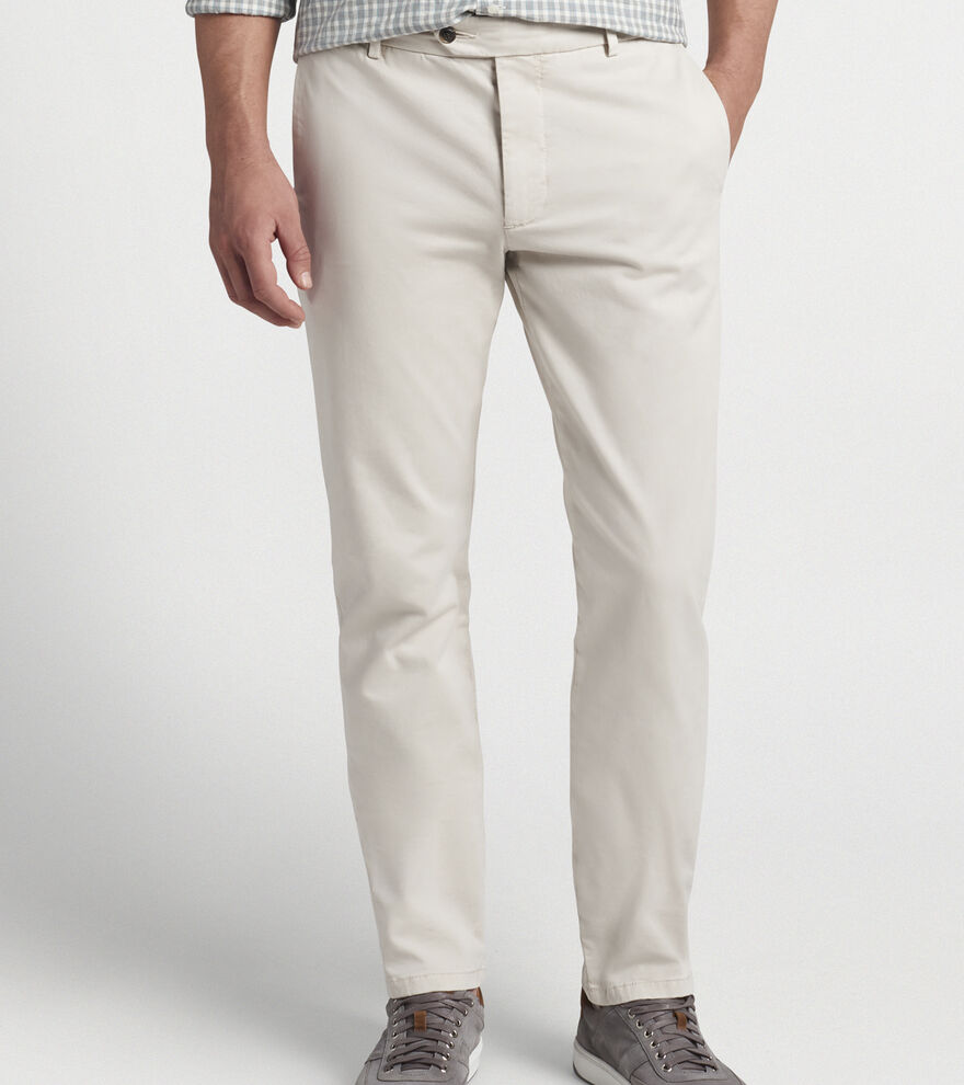 Concorde Garment Dyed Flat-Front Trouser | Peter Millar