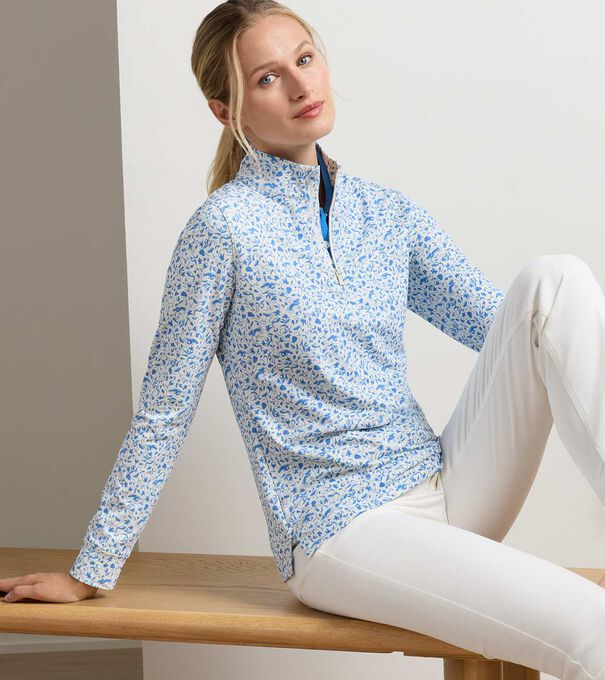 Vino Flora Perth Performance Quarter-Zip
