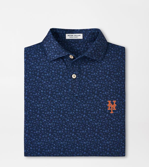 New York Mets Youth Batter Up Performance Jersey Polo