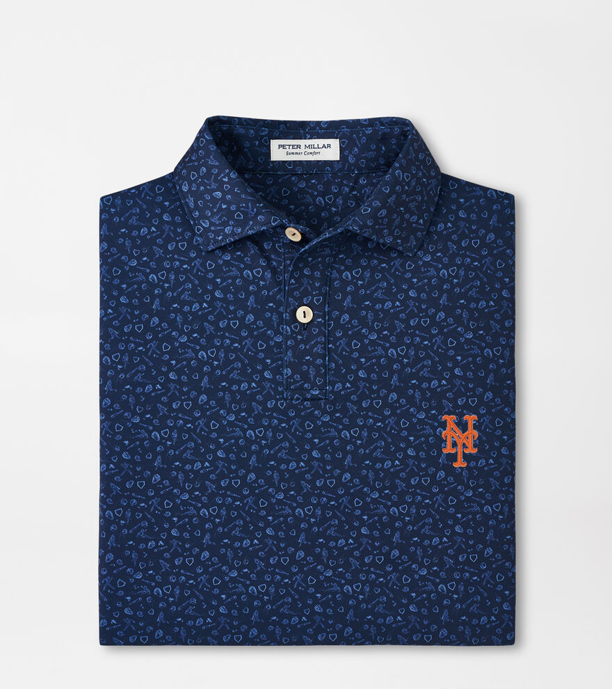 New York Mets Youth Batter Up Performance Jersey Polo image number 1