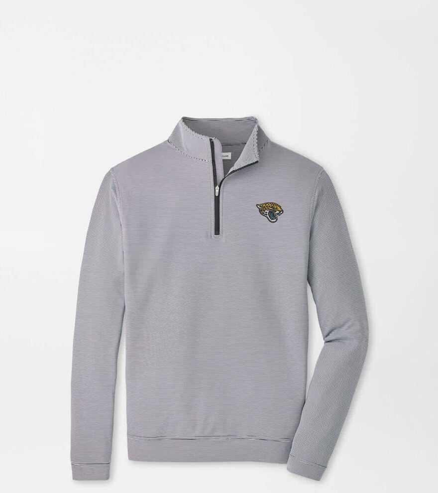 Jacksonville Jaguars Perth Sugar Stripe Performance Quarter-Zip image number 1