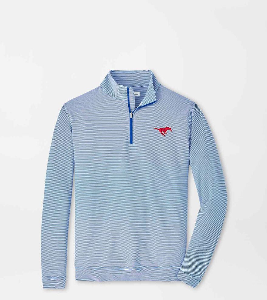 SMU Sugar Stripe Performance Quarter-Zip image number 1