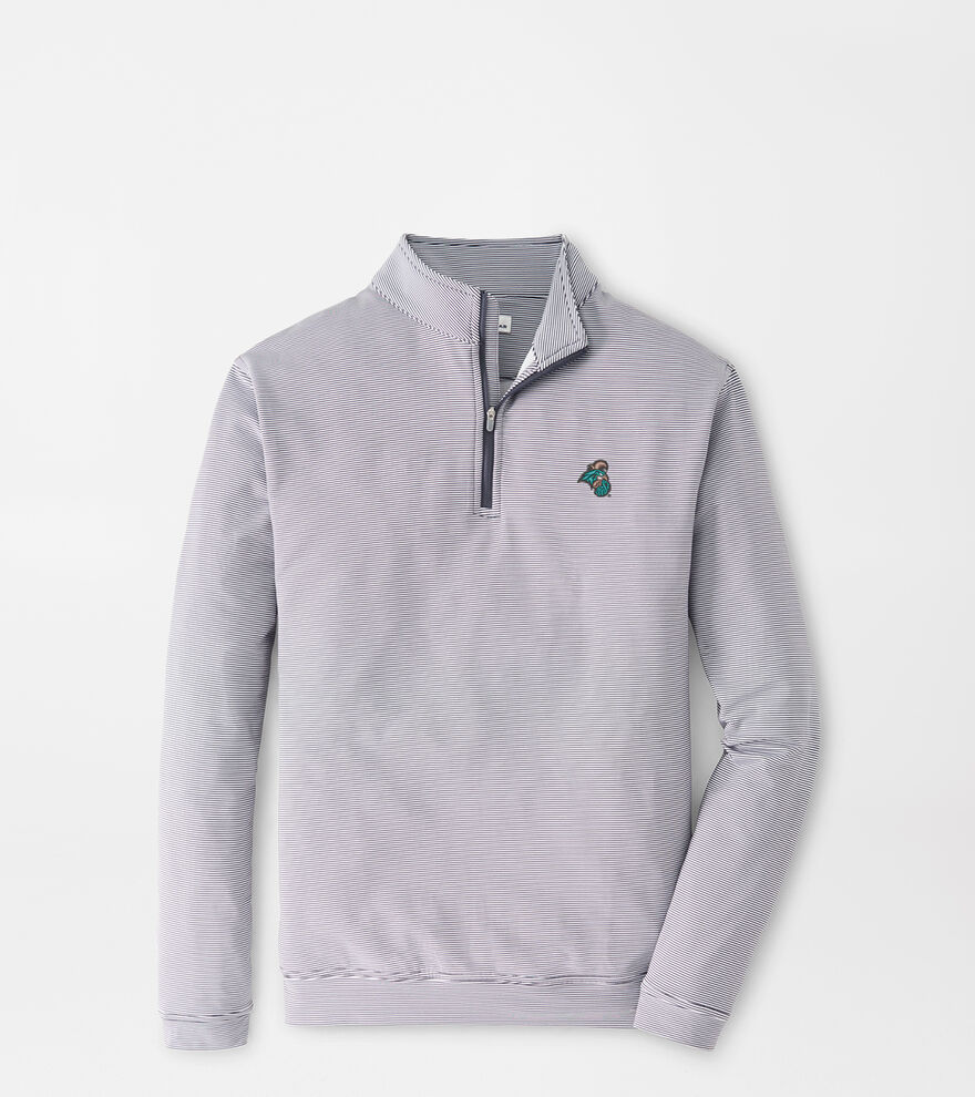 Coastal Carolina Perth Sugar Stripe Performance Quarter-Zip image number 1