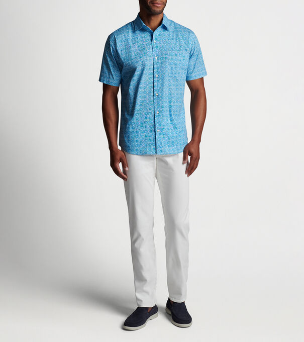 Fin Rays Cotton-Stretch Sport Shirt