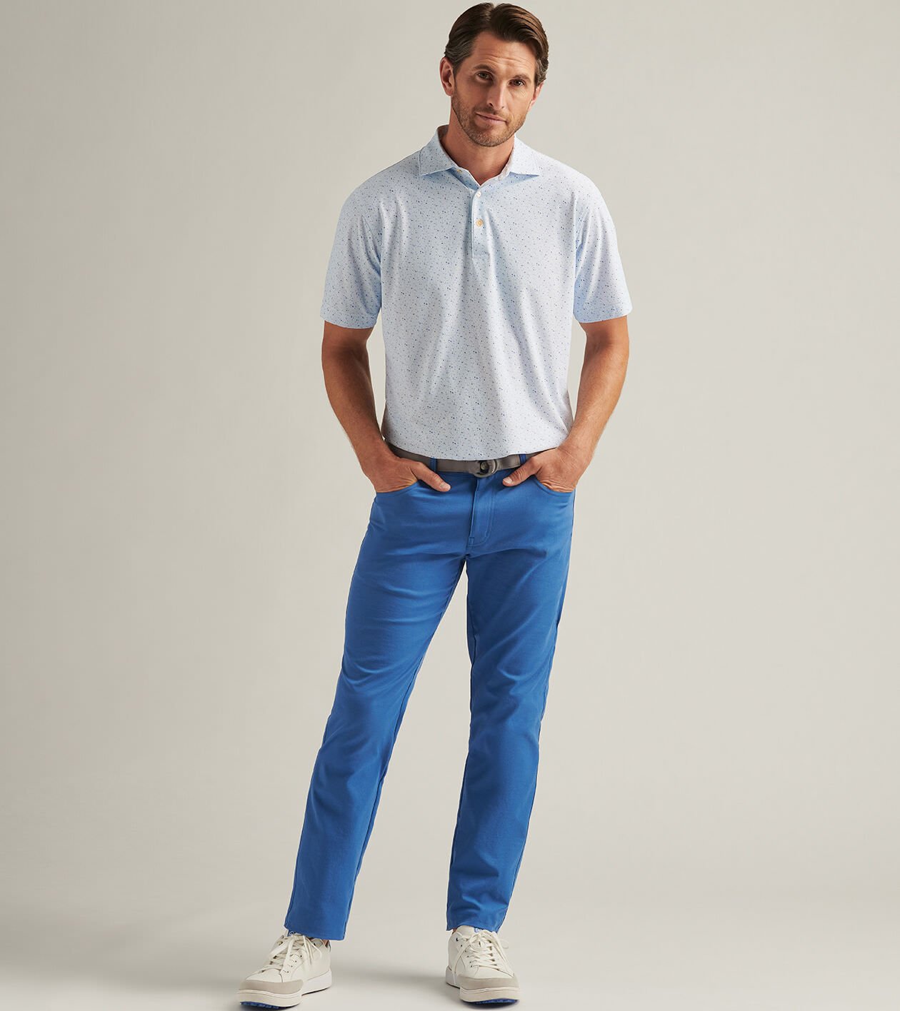 Highlands Long-Sleeve Performance Jersey Polo | Men's Polos