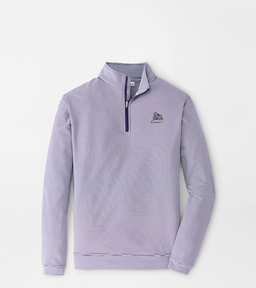James Madison Perth Sugar Stripe Performance Quarter-Zip image number 1