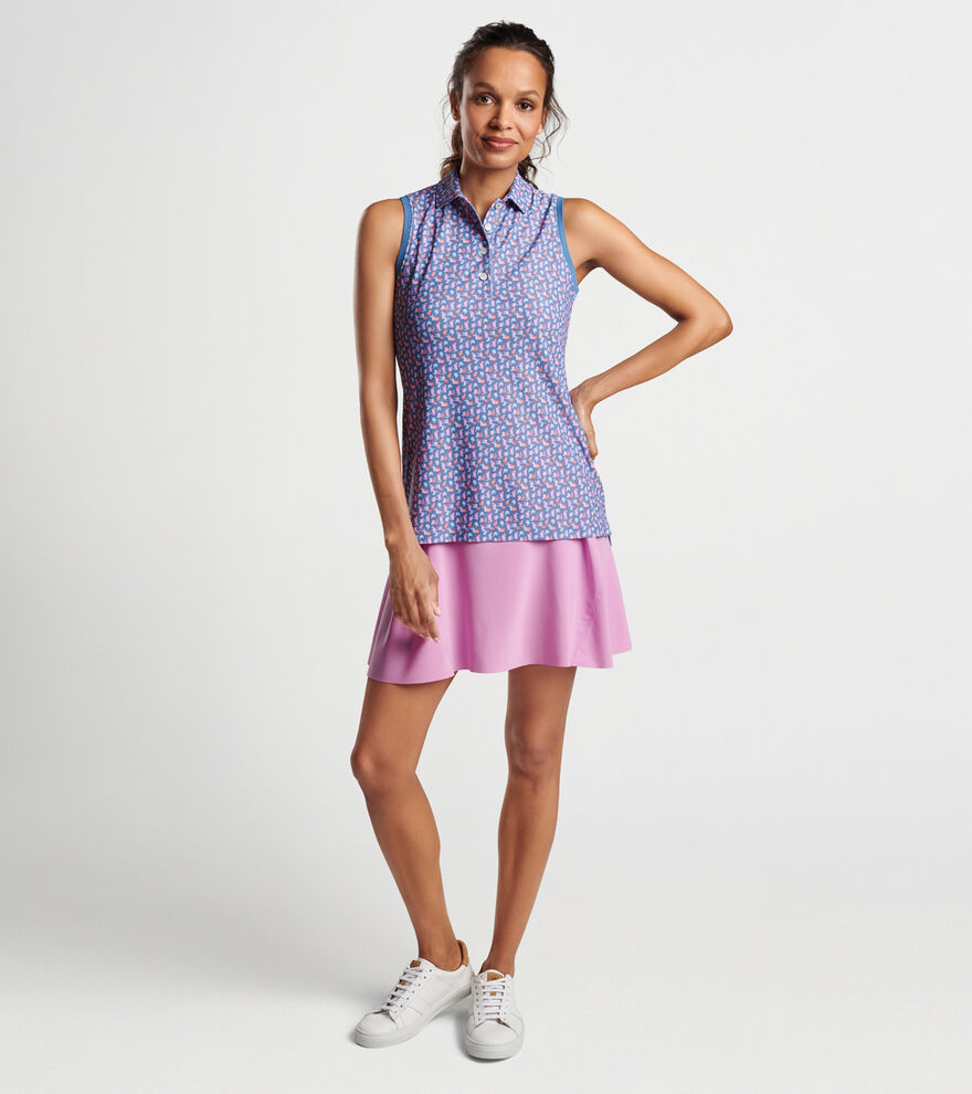 Paloma Sleeveless Banded Button Polo image number 2