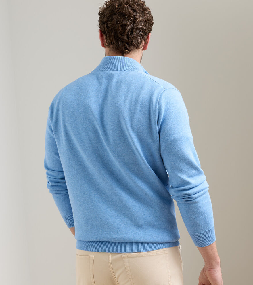 Coolspun Lite Cotton Quarter-Zip Sweater image number 3