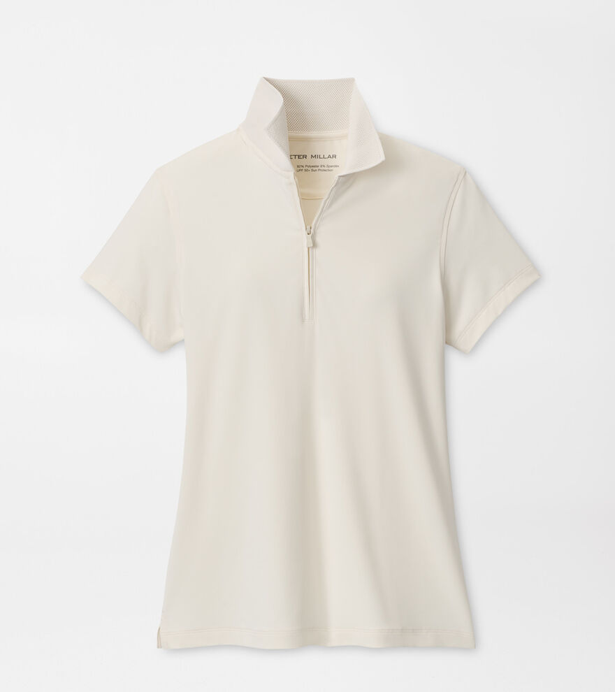 Keswick Zip Neck Short Sleeve Polo image number 1