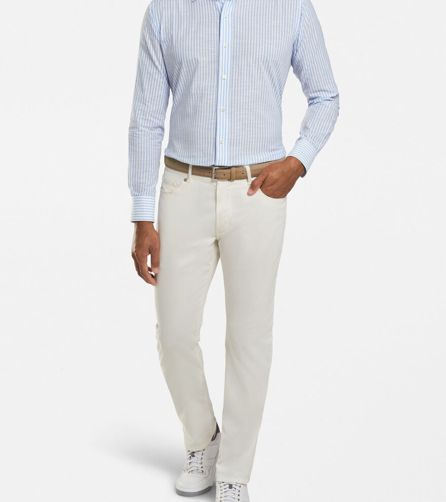 Summer Chambray Stripe Sport Shirt image number 4