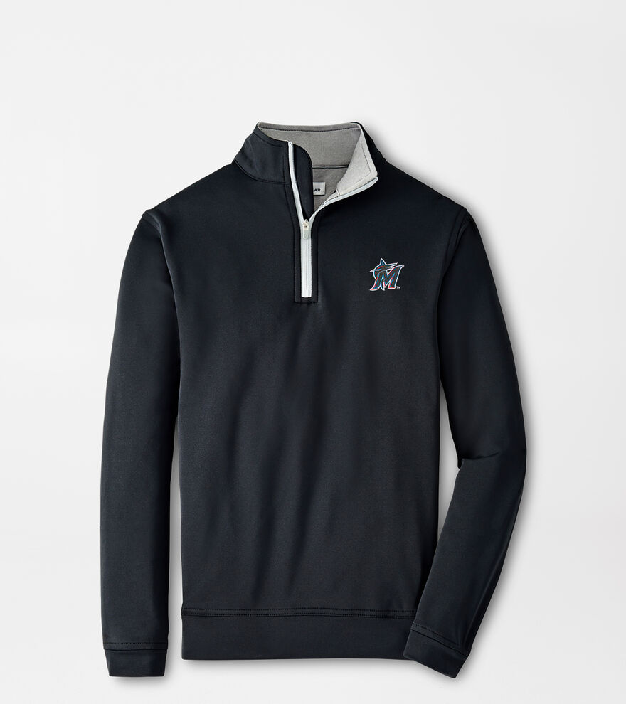 Miami Marlins Perth Youth Performance Quarter-Zip image number 1