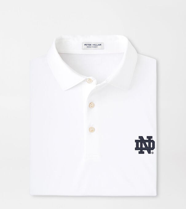 Notre Dame Solid Performance Jersey Polo