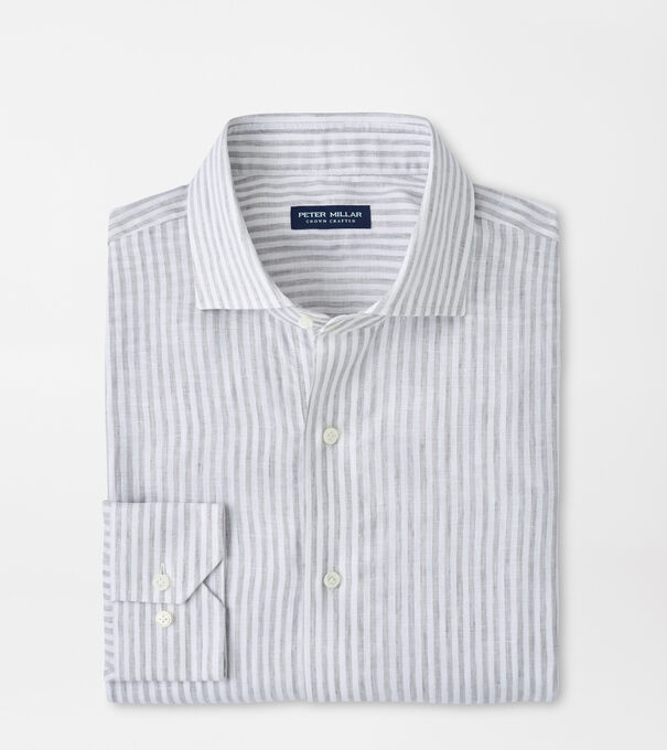 Astino Lino Stripe Sport Shirt