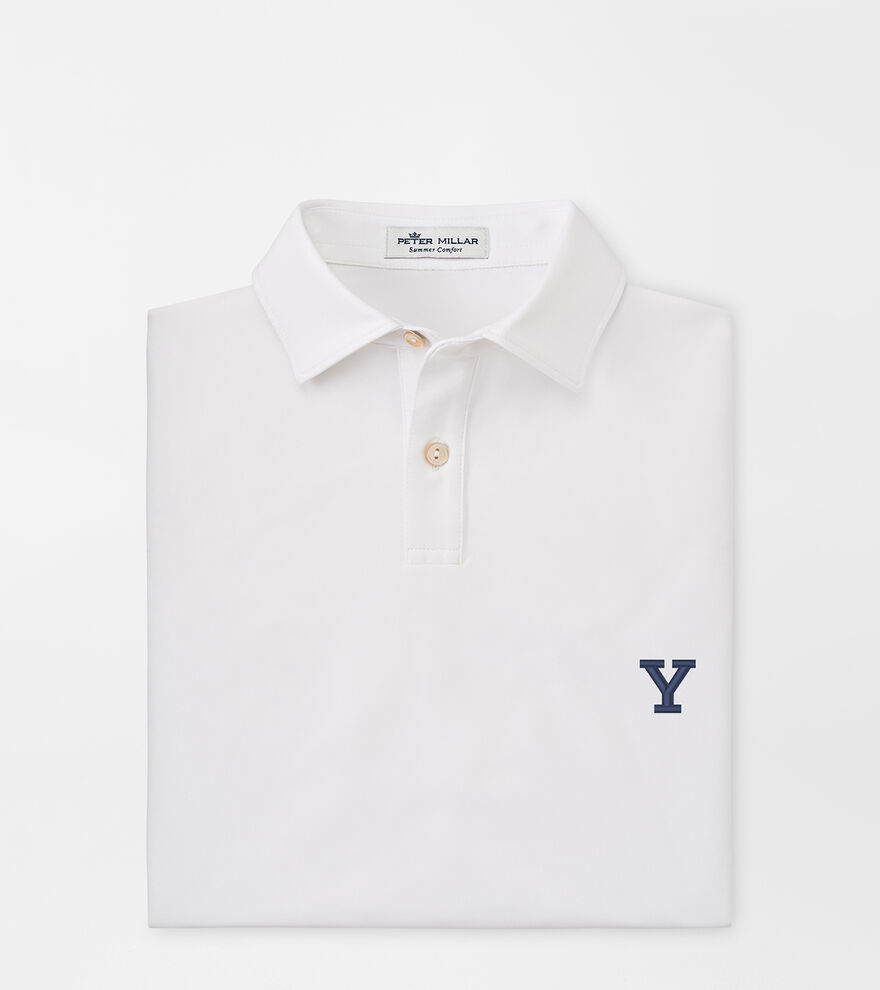 Yale "Y" Youth Solid Performance Jersey Polo image number 1