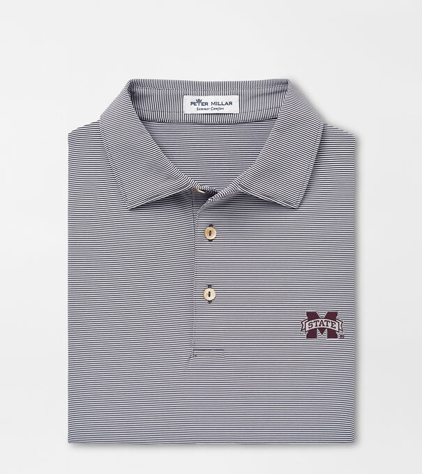 Mississippi State Jubilee Stripe Performance Polo