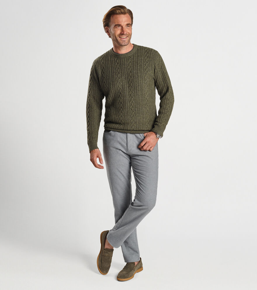 Ridge Cable Crew | Men's Sweaters | Peter Millar