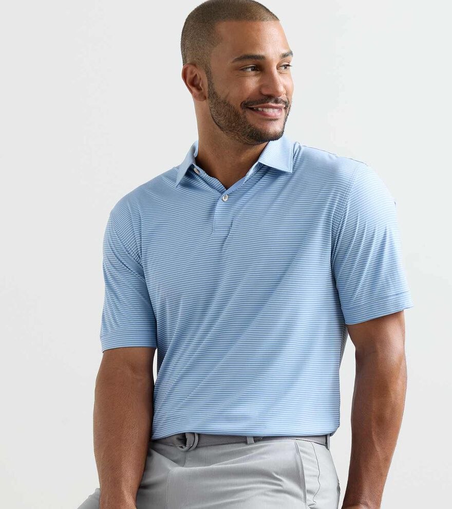 Featherweight Market Stripe Performance Polo - Alternate Image 1