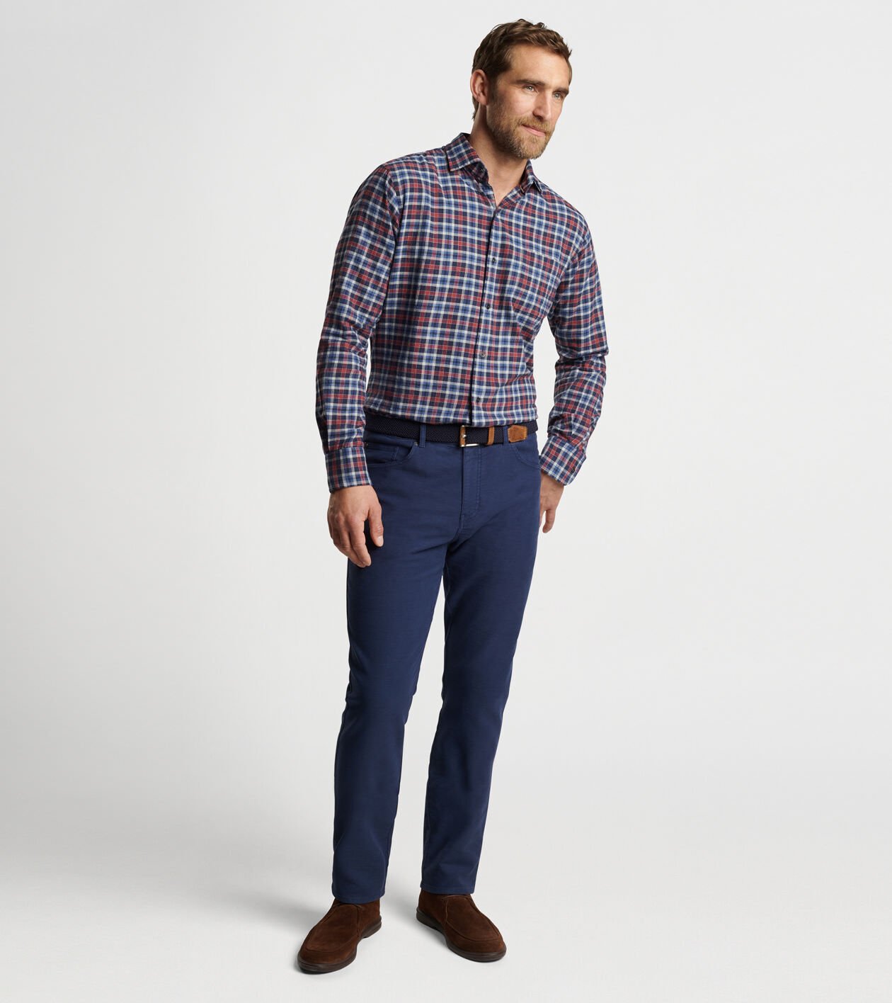 Gander Cotton Sport Shirt | Men's Sport Shirts | Peter Millar