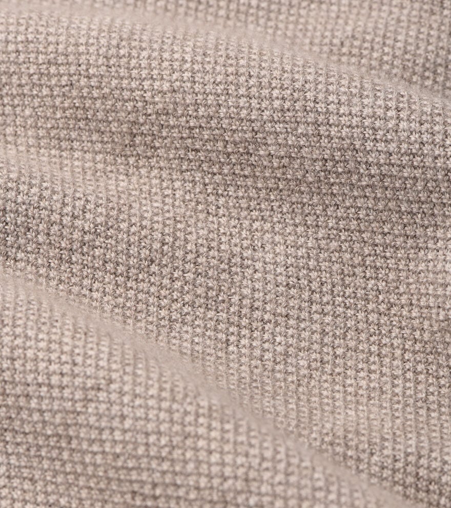 Voyager Cashmere-Silk Saddle Shoulder Quarter Zip image number 5