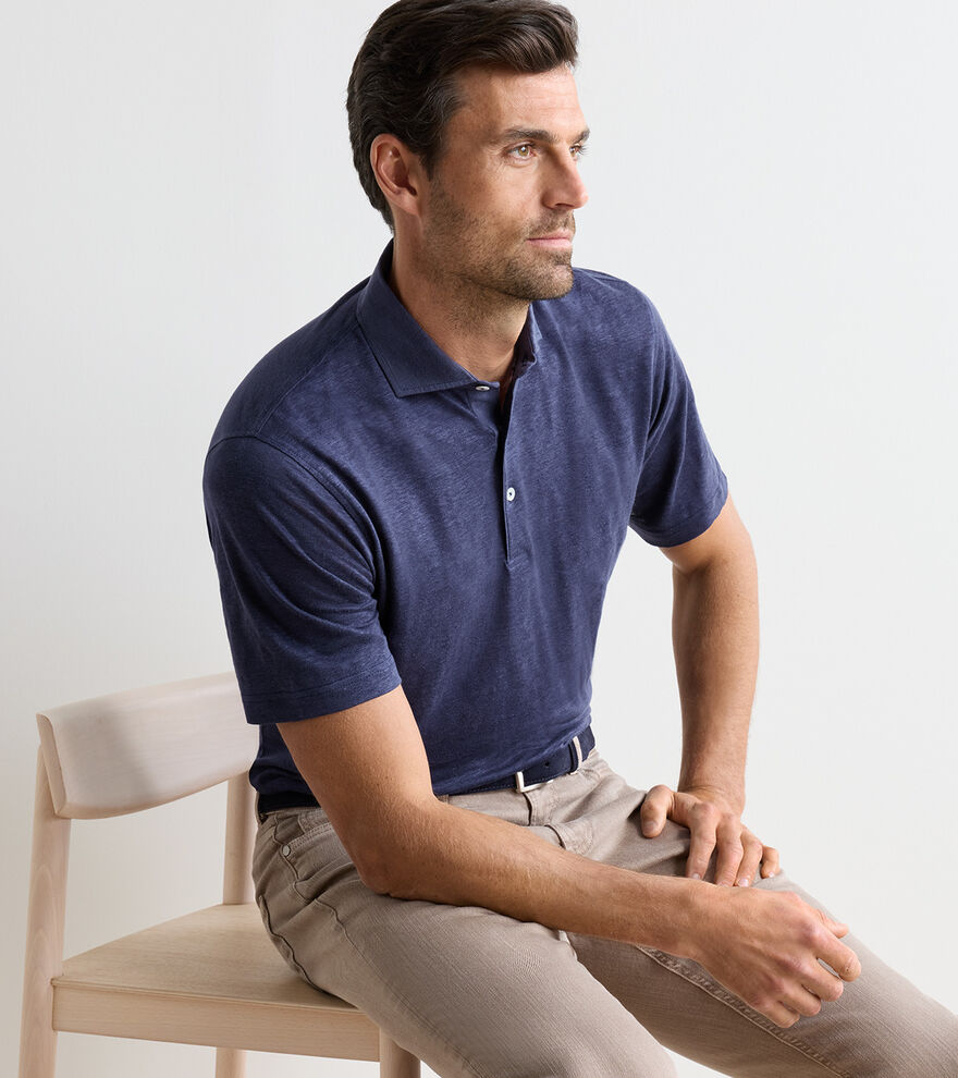 Astino Linen Polo image number 2