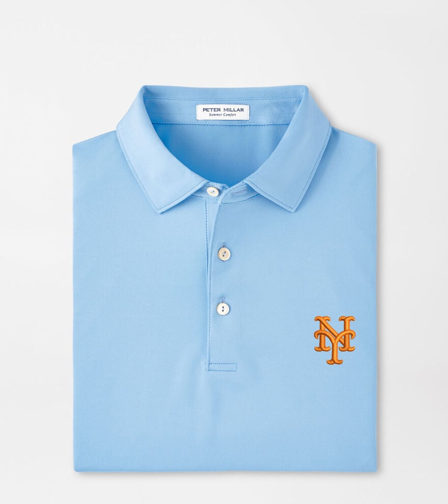 New York Mets Solid Performance Jersey Polo image number 1