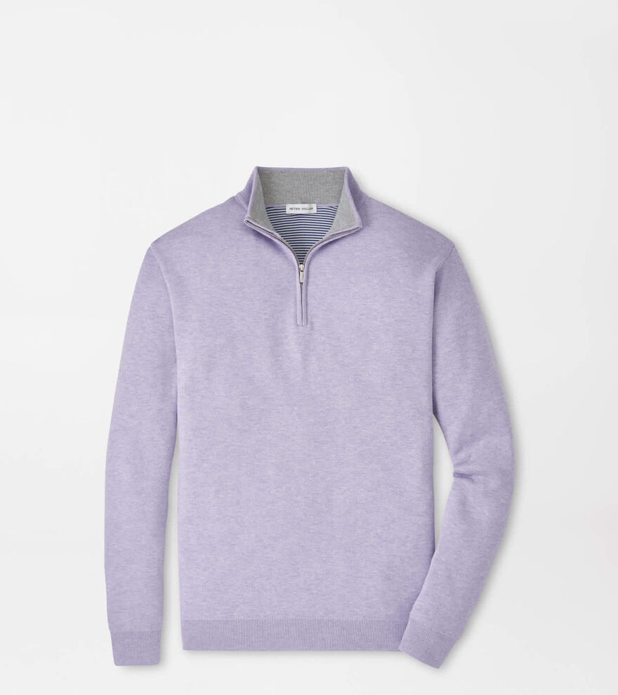 Coolspun Lite Cotton Quarter-Zip Sweater image number 1