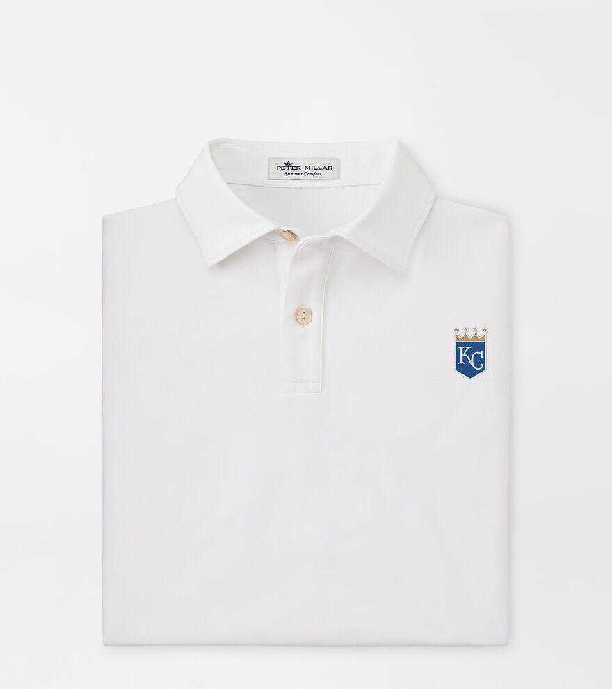 Kansas City Royals Solid Youth Performance Jersey Polo image number 1
