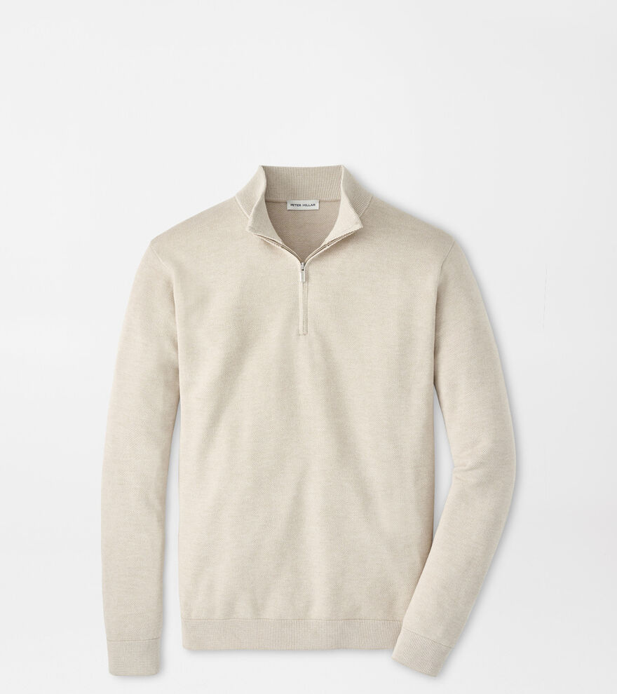 Coolspun Lite Birdseye Quarter Zip Sweater image number 1