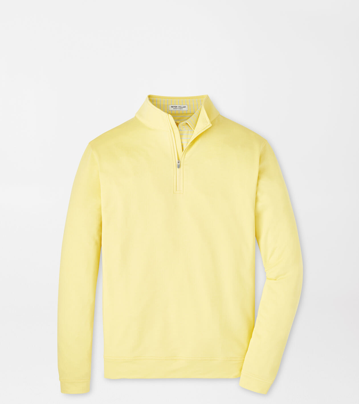 Peter Millar Men s Perth Melange Performance Quarter Zip Color Colada Size M