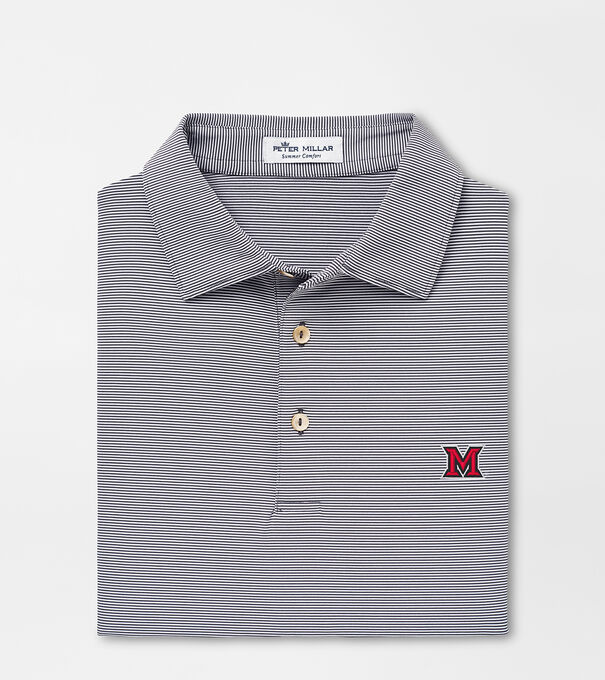 Miami of Ohio Jubilee Stripe Performance Polo