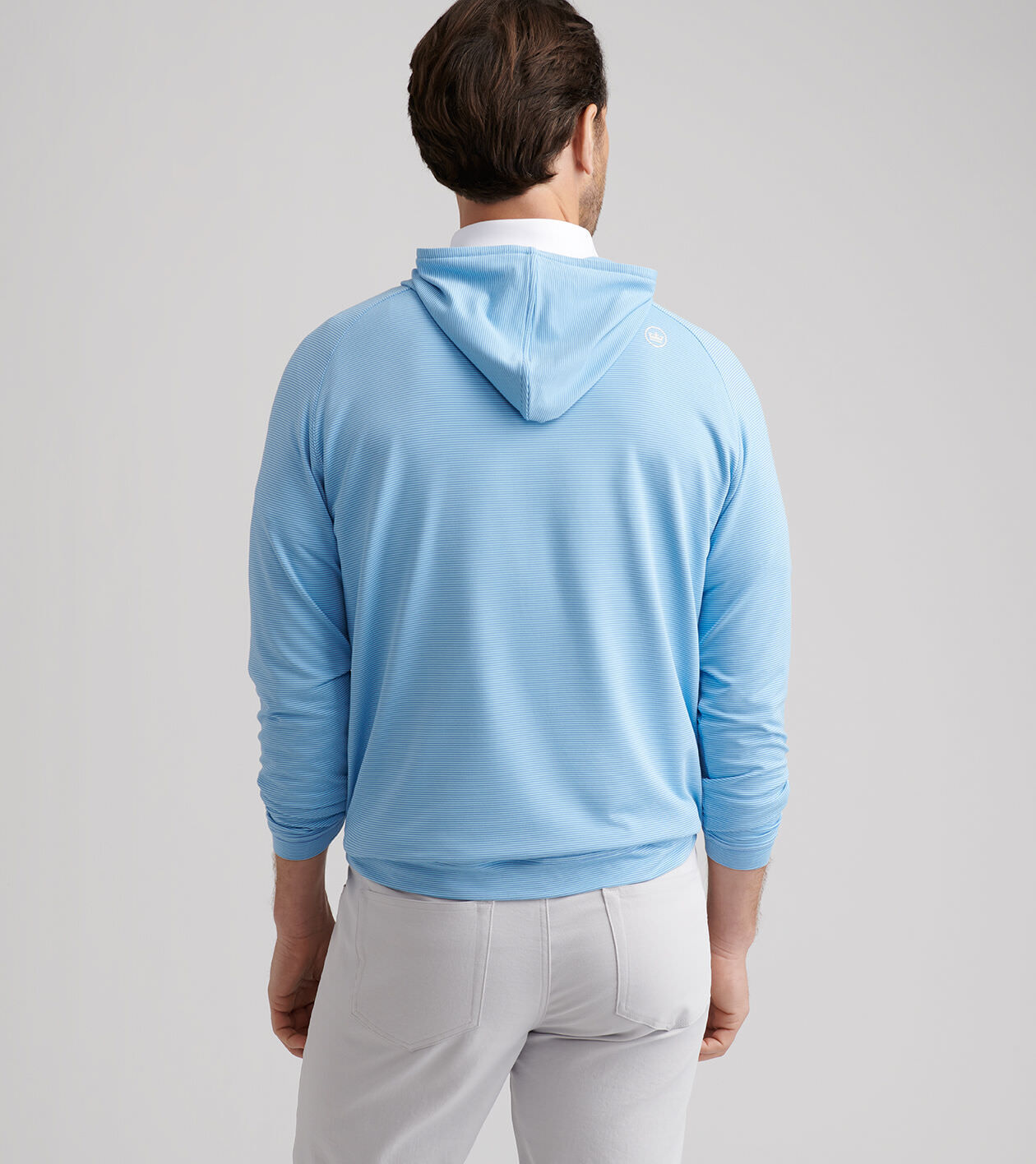 Pine Sugar Stripe Performance Hoodie | Men's Hoodies | Peter