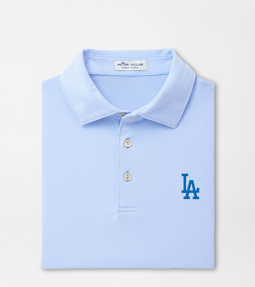 Los Angeles Dodgers Jubilee Stripe Performance Polo image number 1