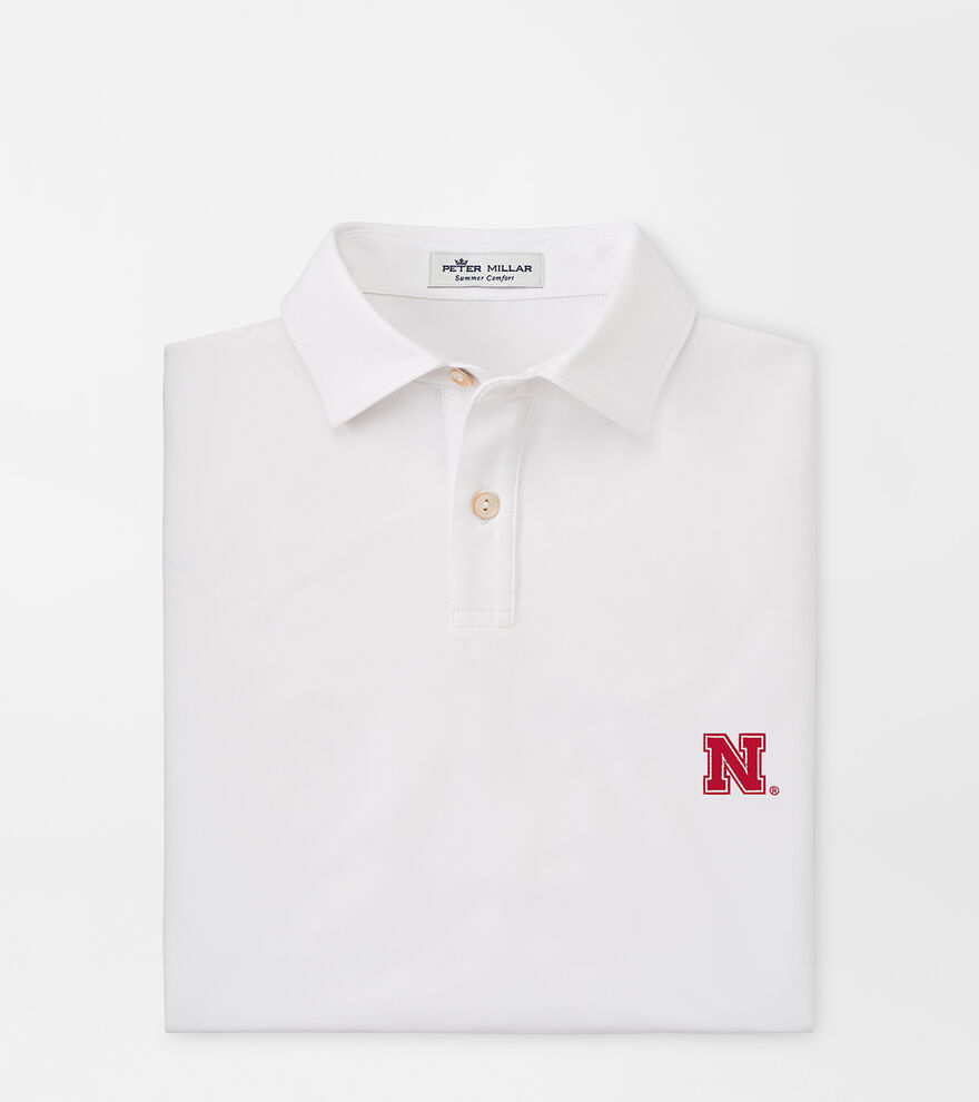 Nebraska Youth Solid Performance Jersey Polo image number 1
