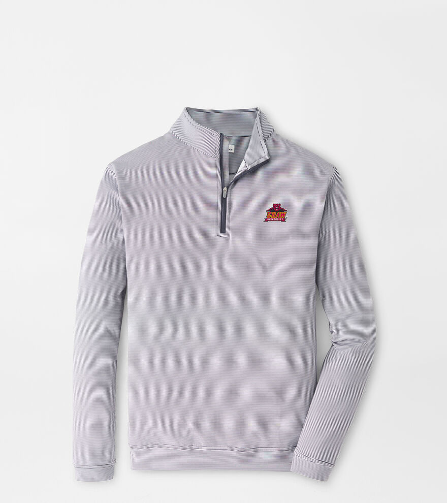 Shaw University Perth Sugar Stripe Performance Quarter-Zip image number 1