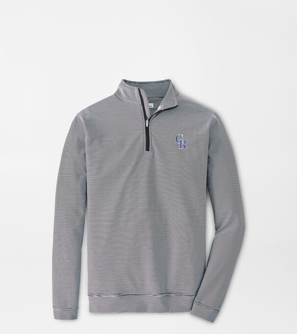 Colorado Rockies Perth Sugar Stripe Performance Quarter-Zip