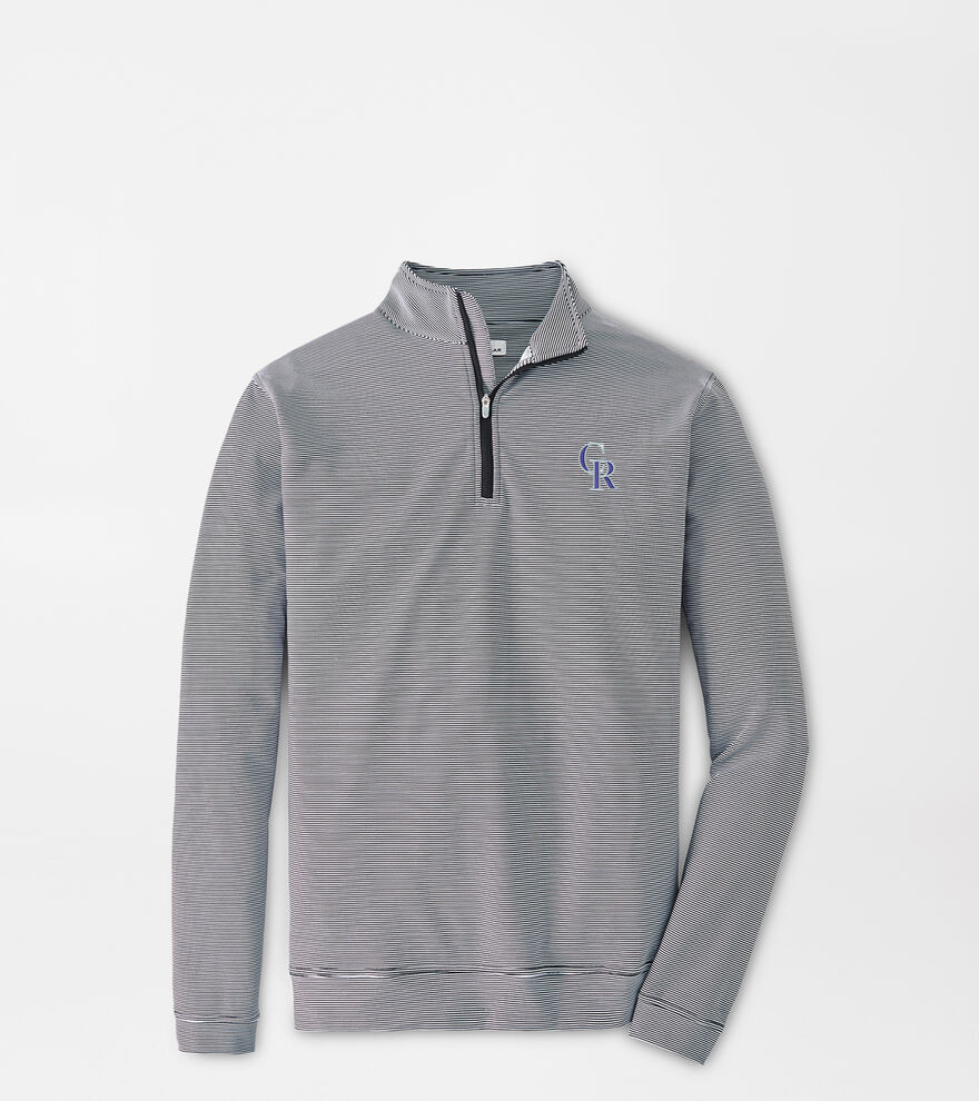 Colorado Rockies Perth Sugar Stripe Performance Quarter-Zip image number 1