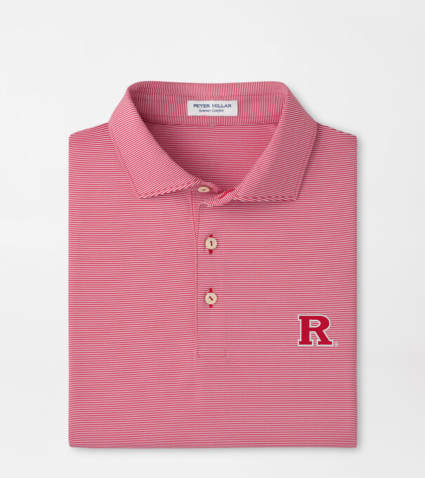 Rutgers Jubilee Stripe Performance Polo