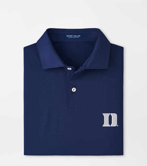 Duke University Solid Performance Jersey Polo