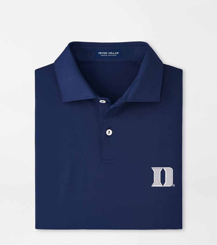 Duke University Solid Performance Jersey Polo image number 1
